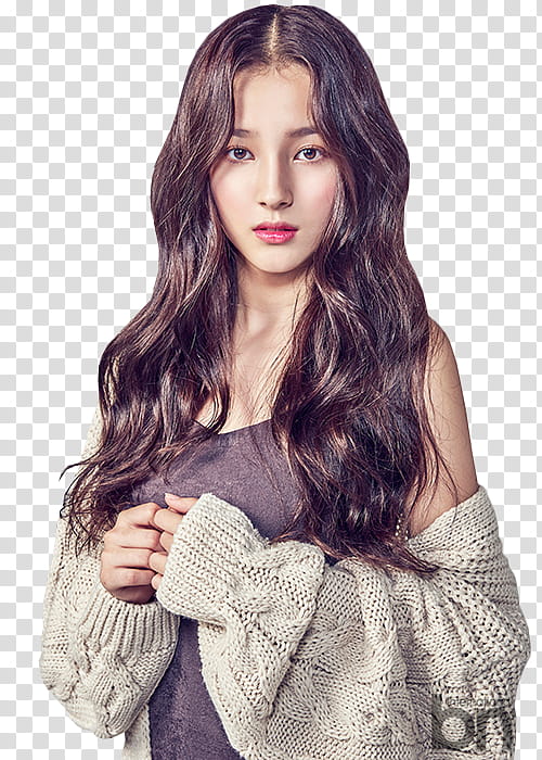 MOMOLAND, brown haired woman posing for transparent background PNG clipart