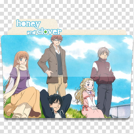 Anime folder icons , Honey and Clover transparent background PNG clipart