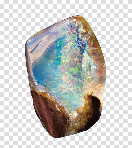 Crystal s, blue, green, and orange stone fragment transparent background PNG clipart