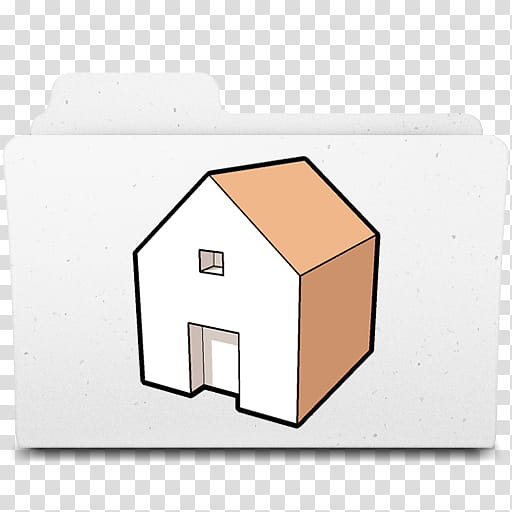 Google SketchUp icon, folder_house transparent background PNG clipart