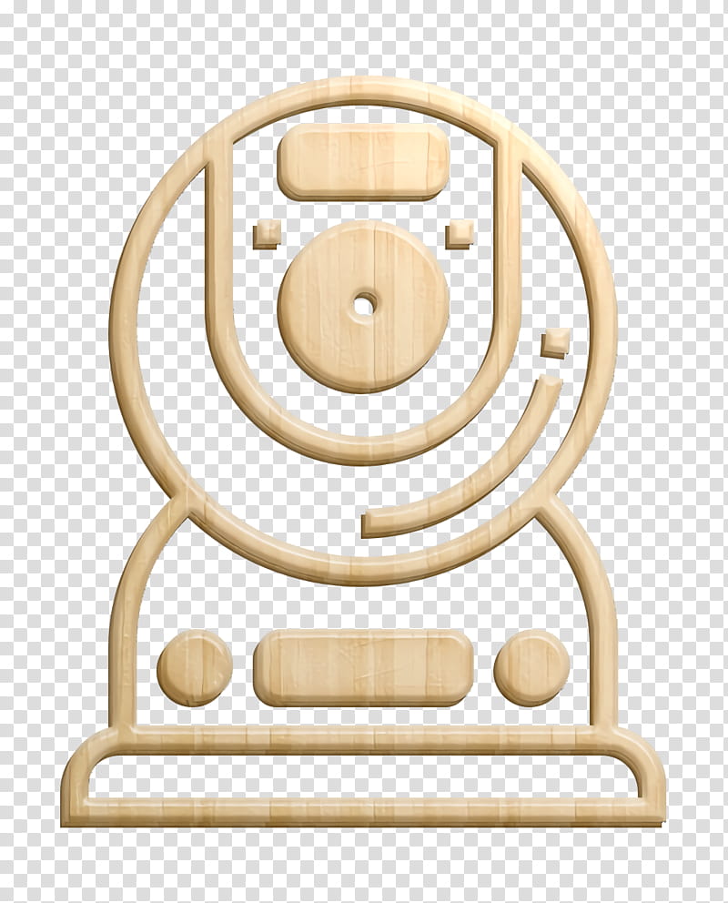 Cctv icon Hotel Services icon, Beige, Circle transparent background PNG clipart