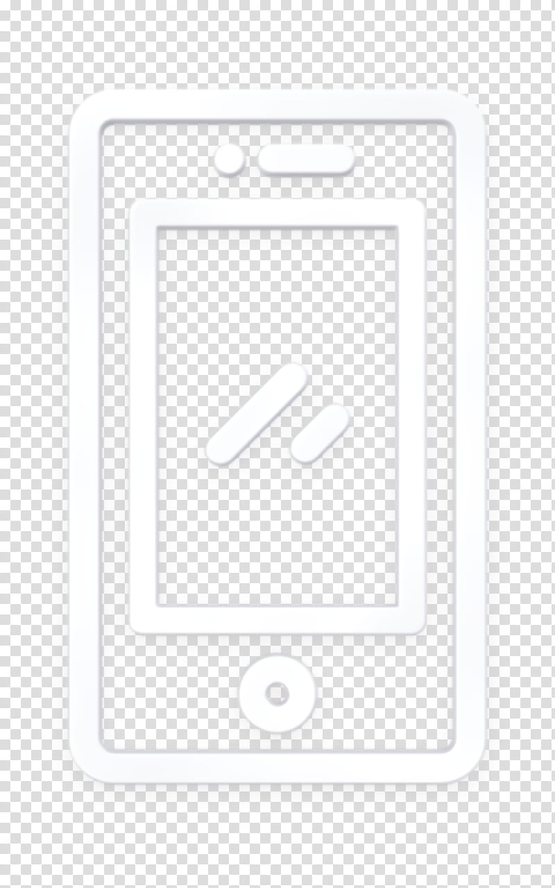 Smartphone icon Miscellaneous Elements icon, Line, Technology, Electronic Device, Square, Blackandwhite, Symbol, Rectangle transparent background PNG clipart