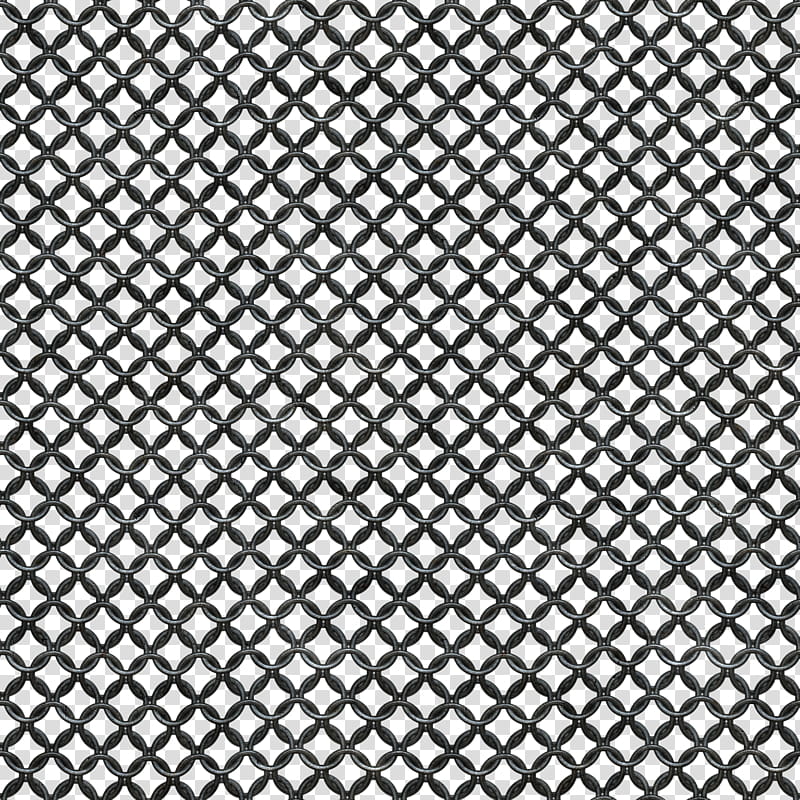 Chainmail seamless textures, gray chain link fence illustration transparent background PNG clipart