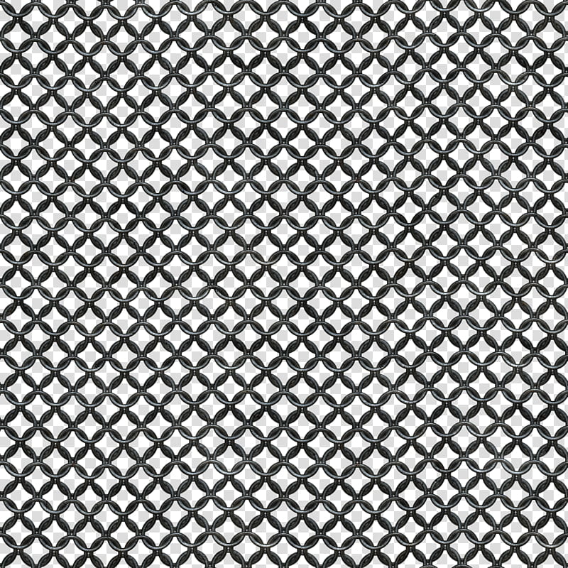 Chain link fence seamless pattern on transparent Vector Image