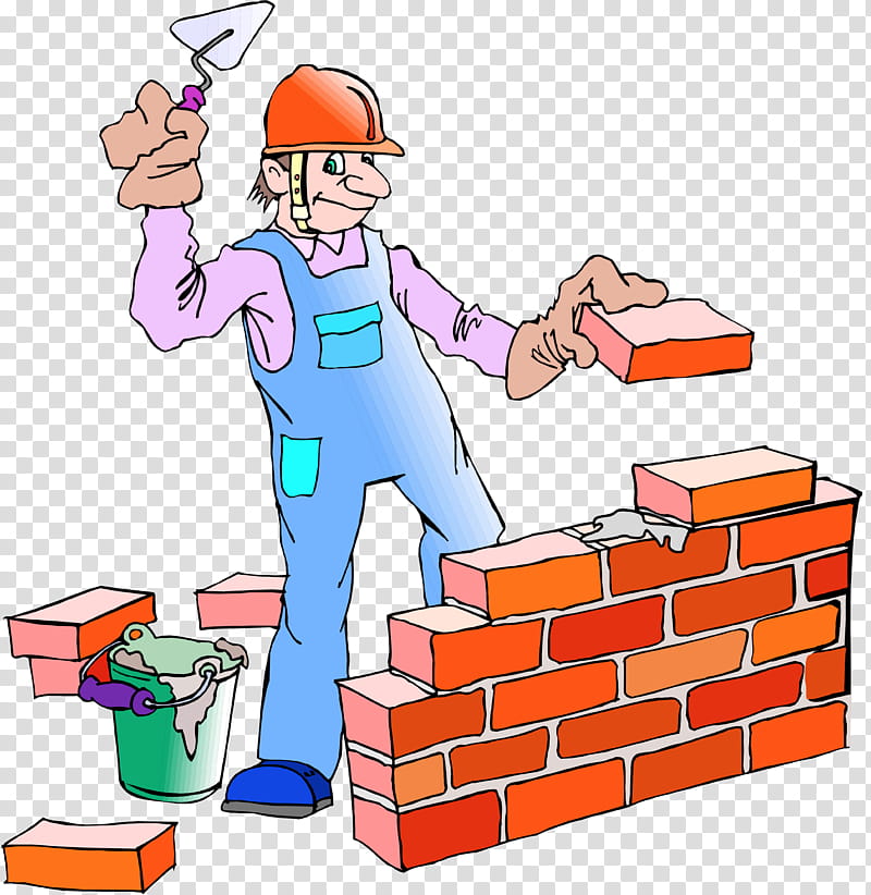 Building, Bricklayer, Construction, Advertising, Brickwork, Wall, Humour, Concrete transparent background PNG clipart