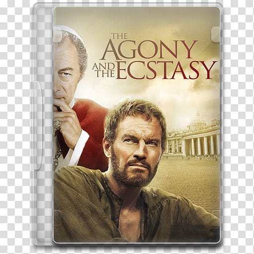 Movie Icon Mega , The Agony and the Ecstasy, The Agony and the Ecstasy movie case transparent background PNG clipart