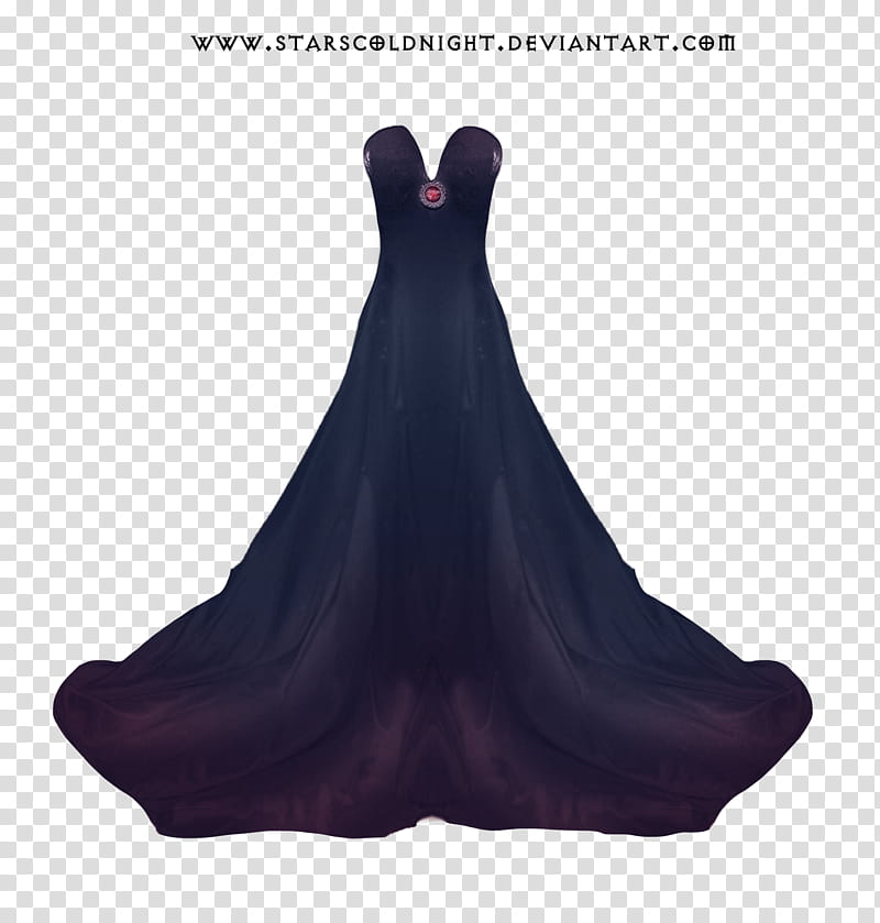 Dark Purple Dress, women's black illusion-neckline dress transparent background PNG clipart