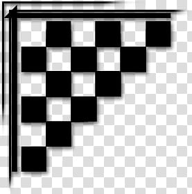 Corners Stamps, black check board illustration transparent background PNG clipart