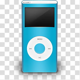 iPod , nd generation blue iPod nano transparent background PNG clipart