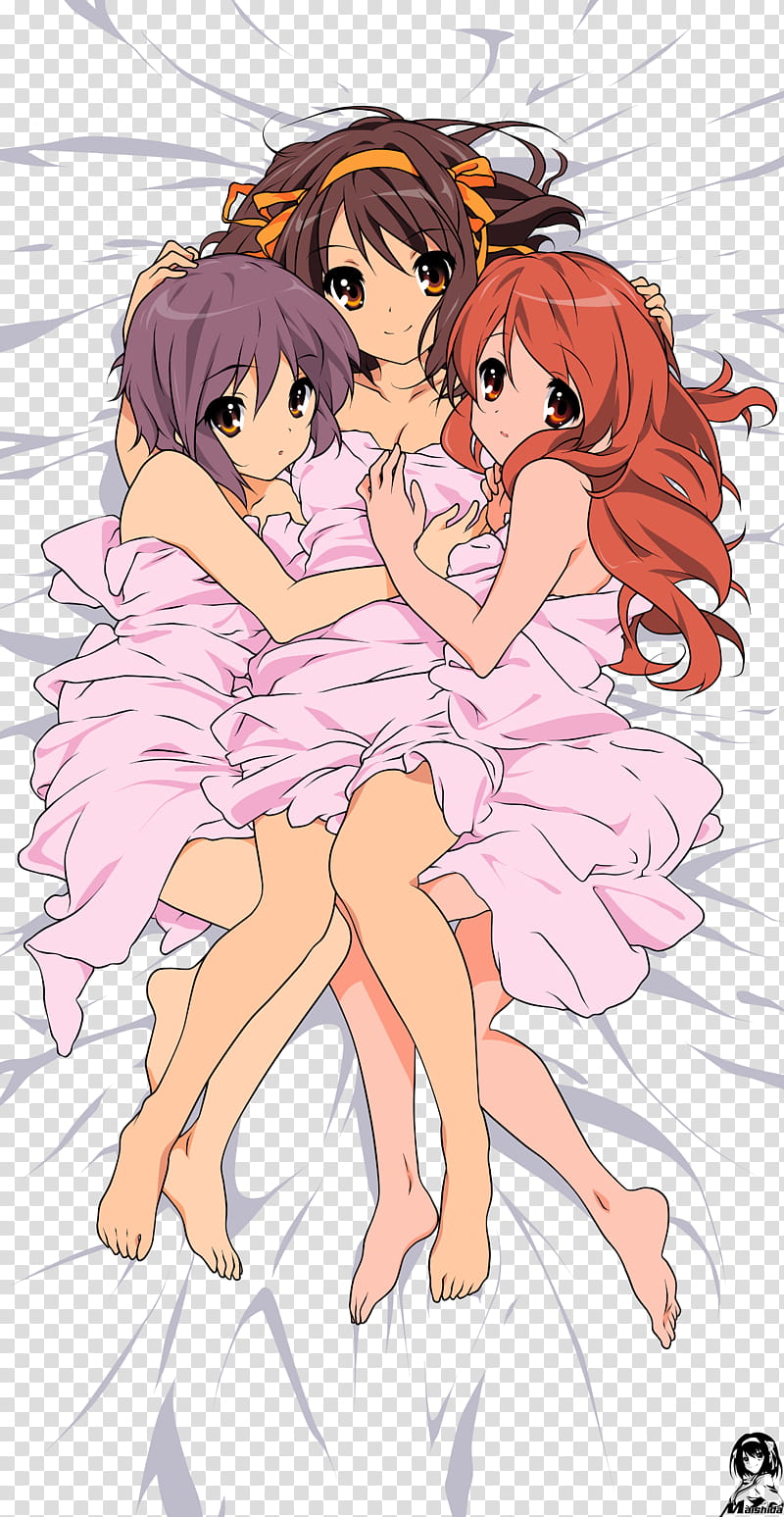 Haruhi Bed Scene transparent background PNG clipart