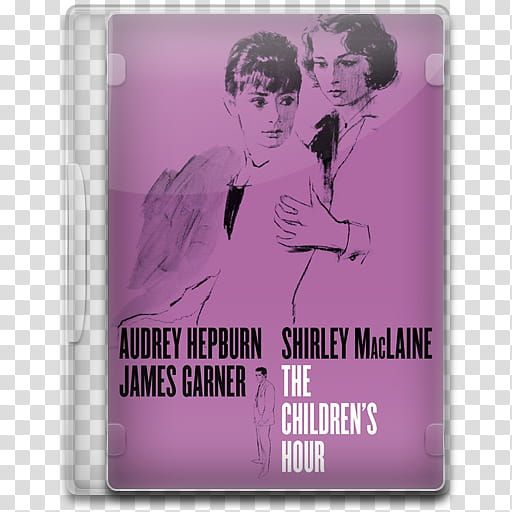 Movie Icon Mega , The Children's Hour, Audrey Hepburn Shirley Maclaine James Garner The Children's Hour album case transparent background PNG clipart