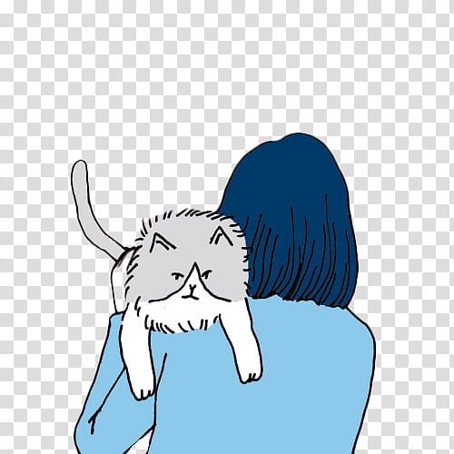 Watch, woman carrying cat transparent background PNG clipart