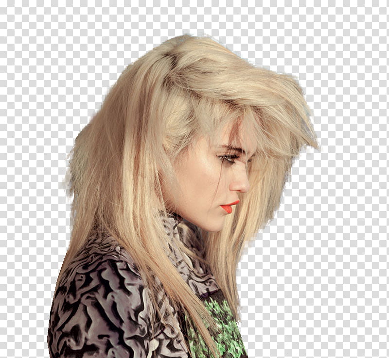 Sky Ferreira, woman side view on camera transparent background PNG clipart