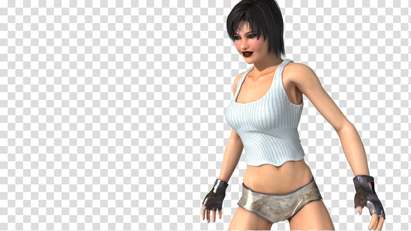 Animation test (preview), woman wearing white tank top standing ...