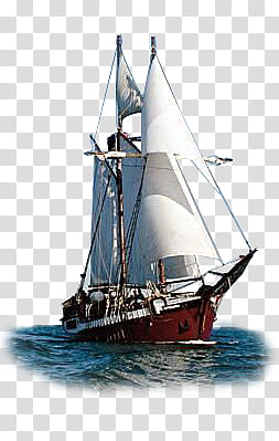 Summer Beach s, white and red galleon ship transparent background PNG clipart