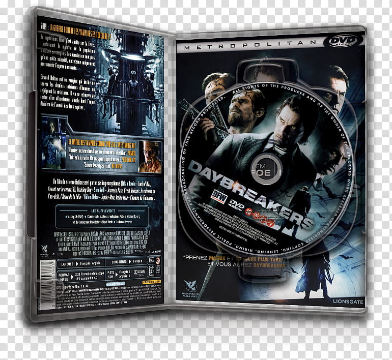 DvD Case Icon Special , Daybreakers DvD Case Open transparent background PNG clipart