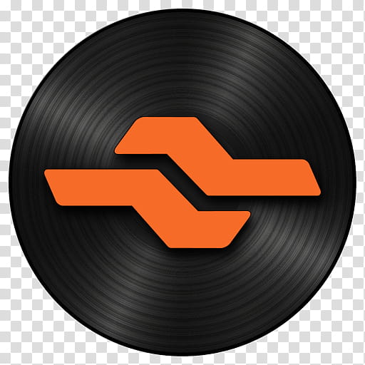 Steinberg Group v, round black and orange icon transparent background PNG clipart