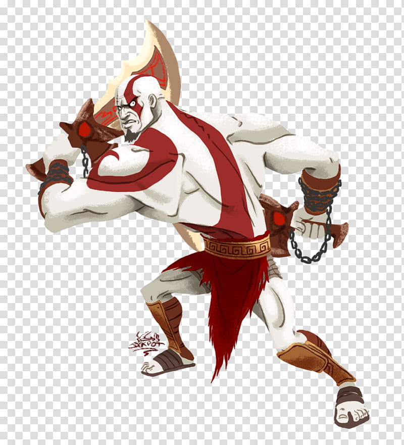 Ghost of Sparta, male in red suit illustration transparent background PNG clipart