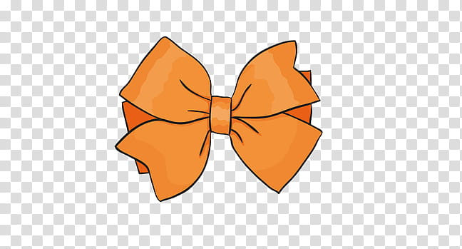 Bows , orange ribbon bow transparent background PNG clipart