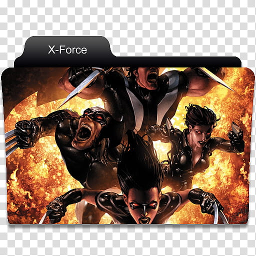 Marvel Comics Folder , X-Force transparent background PNG clipart