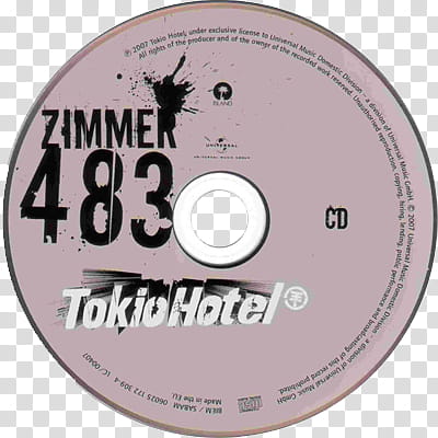 CDS in format, Zimmer  Tokio Hotel CD transparent background PNG clipart