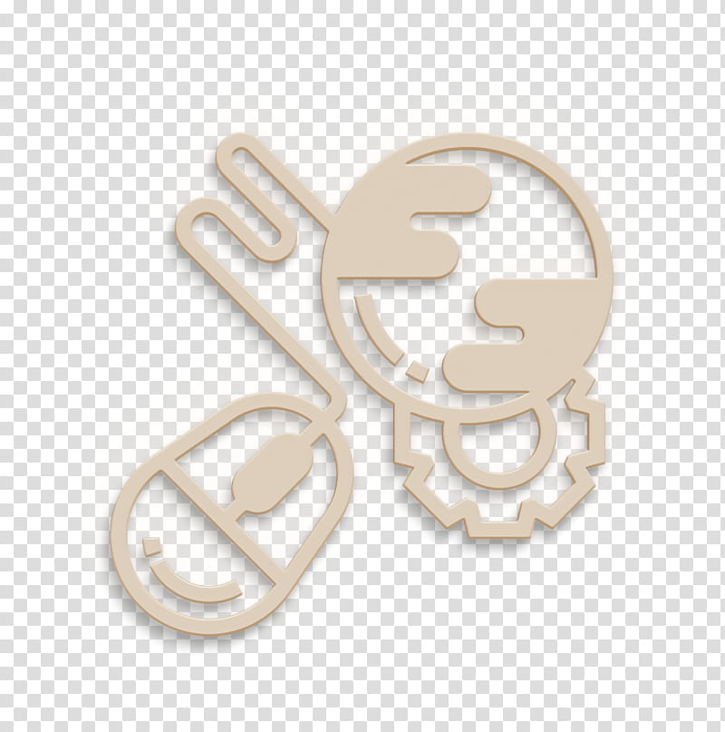 STEM icon Global icon Worldwide icon, Beige, Symbol, Logo, Metal transparent background PNG clipart