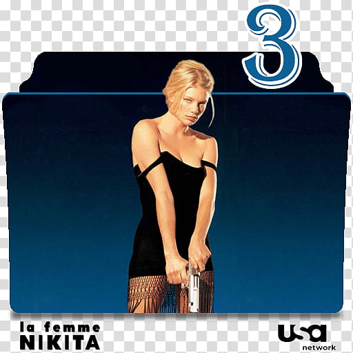 La Femme Nikita series and season folder icons, La Fmme Nikita S ( transparent background PNG clipart