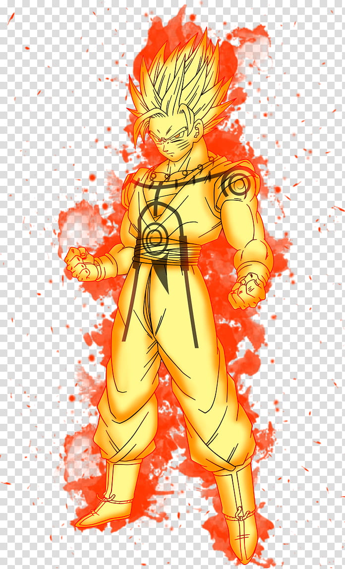 Son Goku Kurama Chakra mode transparent background PNG clipart