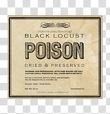Halloween Mega, Black Locust Poison Dried & Preserved poster graphic transparent background PNG clipart