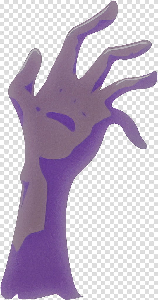 halloween hand from grave, Halloween , Violet, Purple, Glove, Finger, Personal Protective Equipment, Wrist transparent background PNG clipart