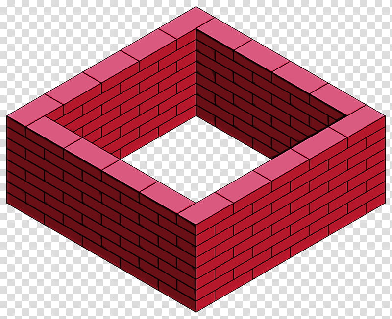 red brick pink rectangle architecture, Square, Symmetry transparent background PNG clipart