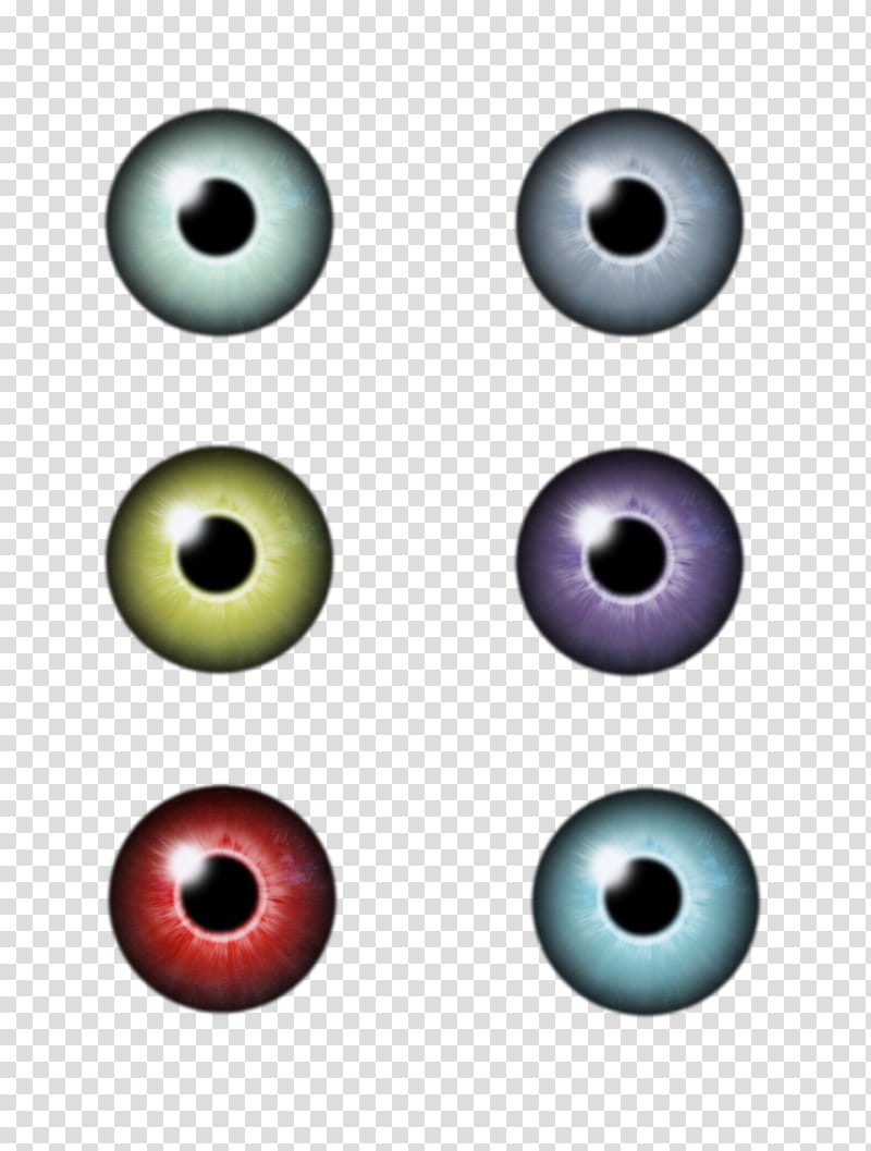 Iris Eye, six contact lens transparent background PNG clipart