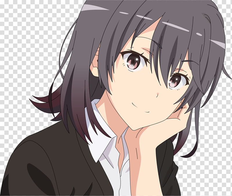 Haruno Yukinoshita, female anime character illustration transparent background PNG clipart