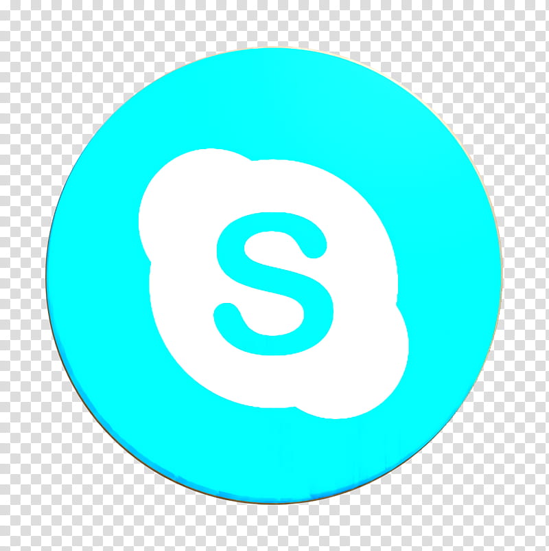 brand icon logo icon skype icon, Social Icon, Social Network Icon, Website Icon, Aqua, Turquoise, Circle, Teal transparent background PNG clipart