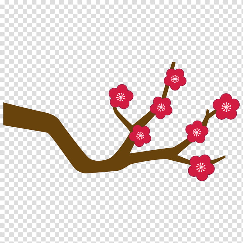 plum branch plum winter flower, Pink, Plant, Cherry Blossom, Twig transparent background PNG clipart