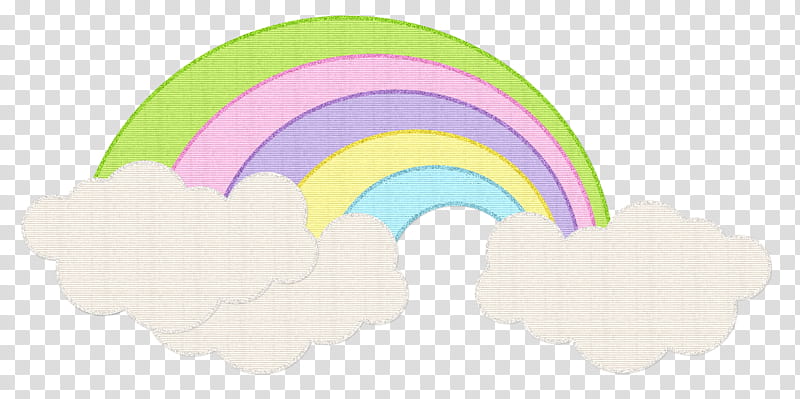 Rainbows, rainbow with clouds transparent background PNG clipart