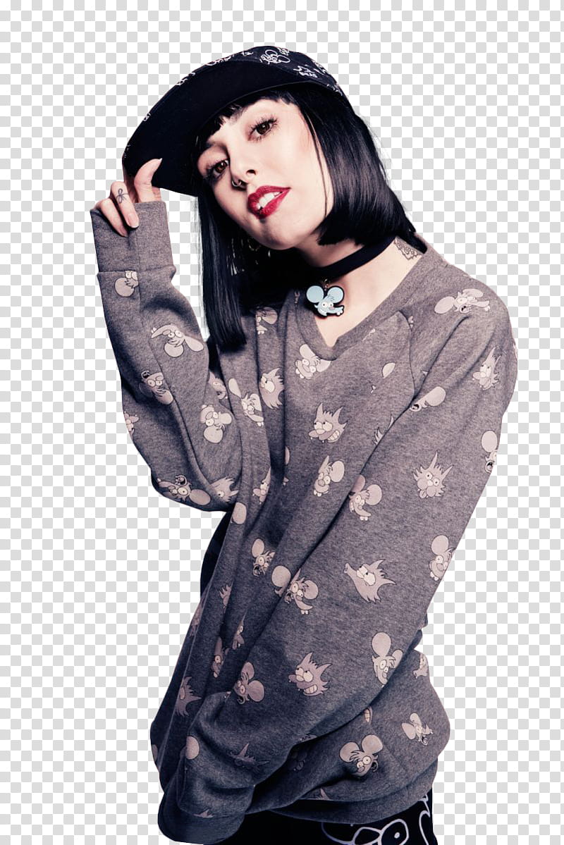 Hannah Snowdon, woman holding her cap transparent background PNG clipart