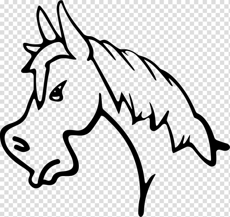 Book Silhouette Mustang Drawing Horse Head Mask Line Art White Snout Mane Transparent Background Png Clipart Hiclipart