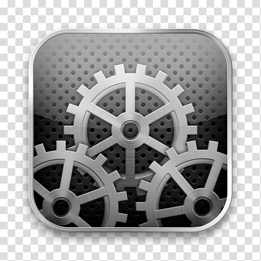 iPhone style Settings icon, Settings transparent background PNG clipart