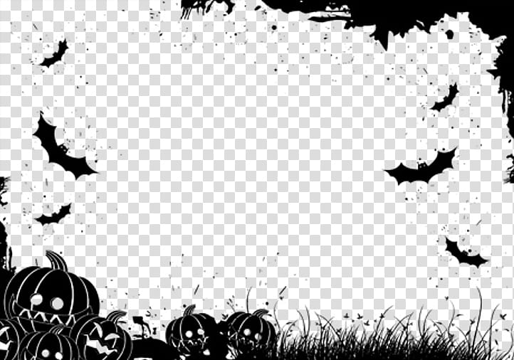 Halloween, halloween border transparent background PNG clipart