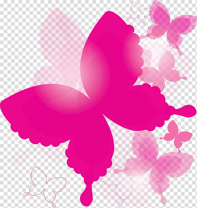 Pink Flower, Butterfly, Insect, Caterpillar, Text, Lepidoptera, Moths And Butterflies, Magenta transparent background PNG clipart