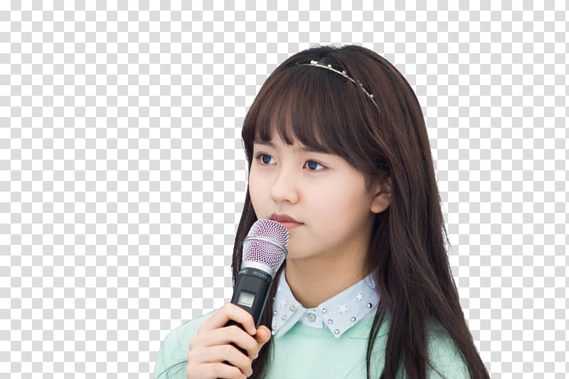 Kim So Hyun, girl in white Alice Band transparent background PNG clipart
