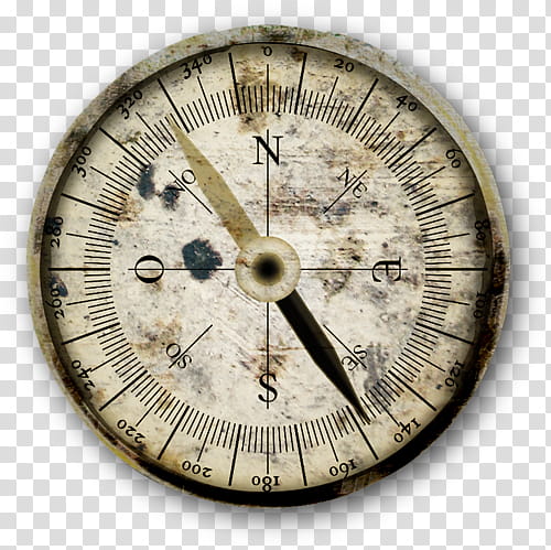 round grey analog compass transparent background PNG clipart