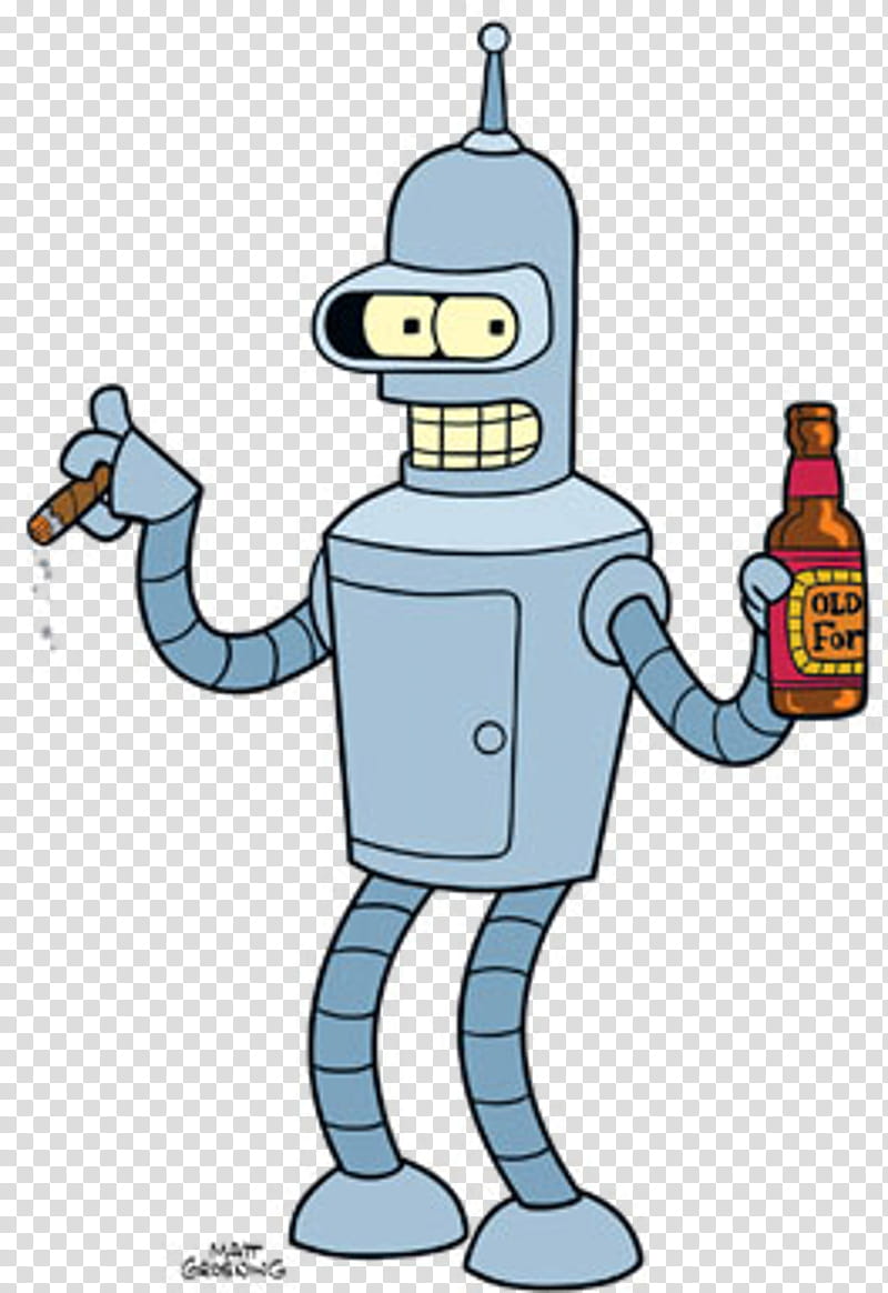 Robot, Bender, Television Show, Film, Cartoon, Character, Futurama, Animation transparent background PNG clipart