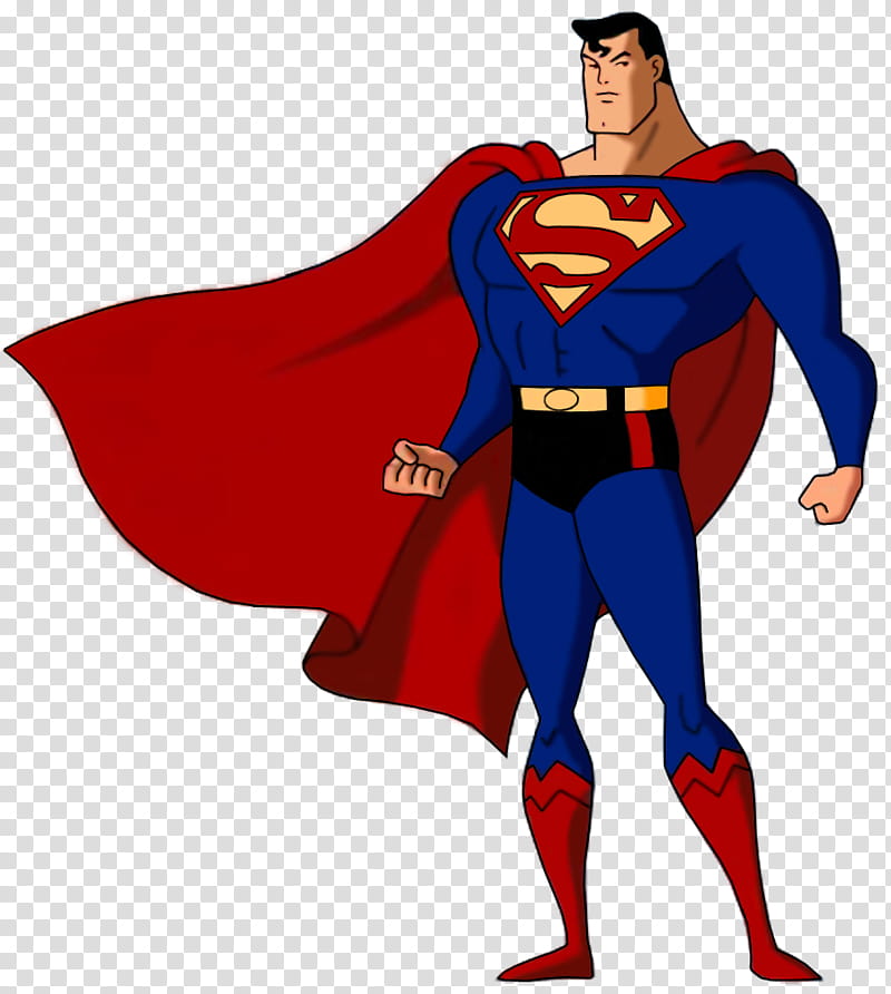 Superman Animated Syle transparent background PNG clipart