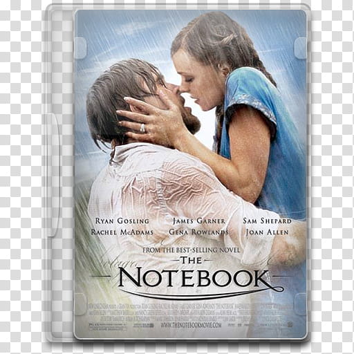 Movie Icon , The Notebook, The Notebook DVD cover transparent background PNG clipart