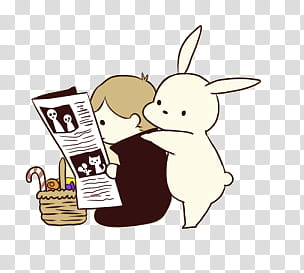 Super  , brown rabbit illustration transparent background PNG clipart