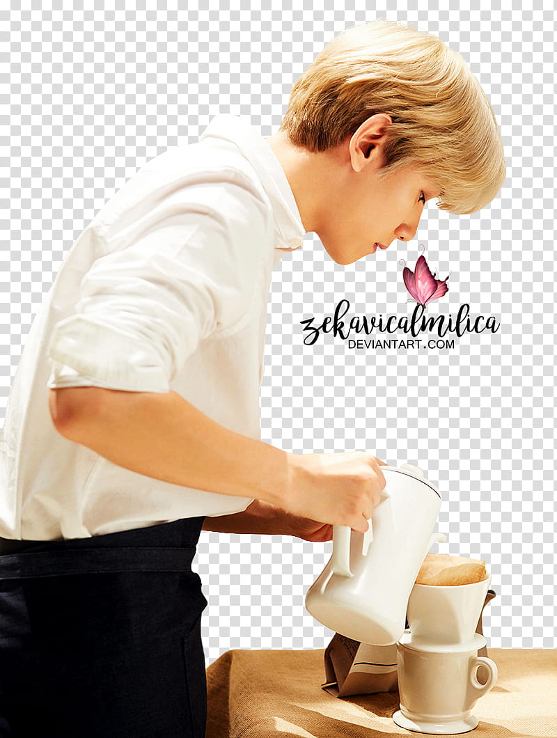 EXO Universe, man pouring liquid in the cup transparent background PNG clipart
