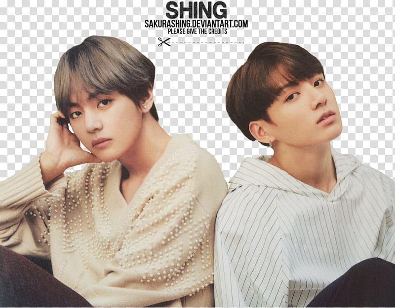 SPECIAL TAEKOOK, two men wearing white hoodies transparent background PNG clipart