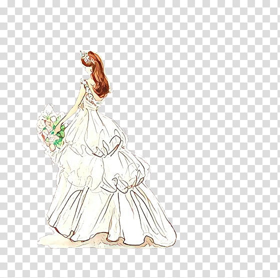 Flower Illustration, Drawing, Istx Euesg Clase50 Eo, Woman, Gown, Angel M, Female, Costume Design transparent background PNG clipart